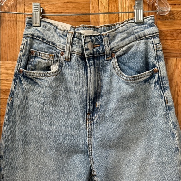 H&M high-rise wide leg stretchy washed jeans EUR 38 / US 6 - will fit S/M! - Picture 2 of 8